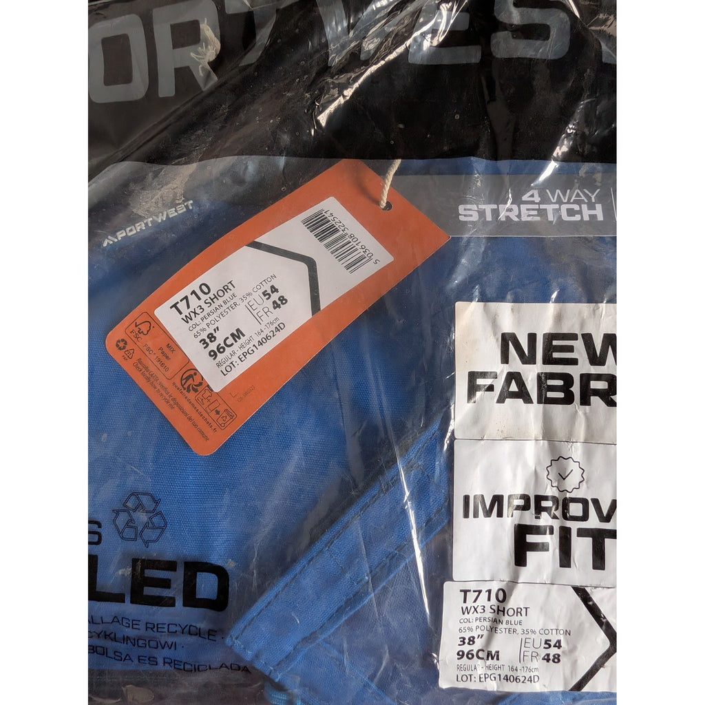 Portwest T710 - WX3 Shorts Persian Blue
