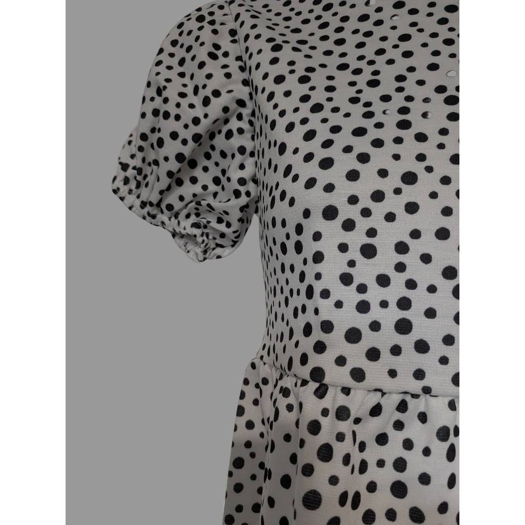 Street Collective Smock Dress Micro Polka Dot
