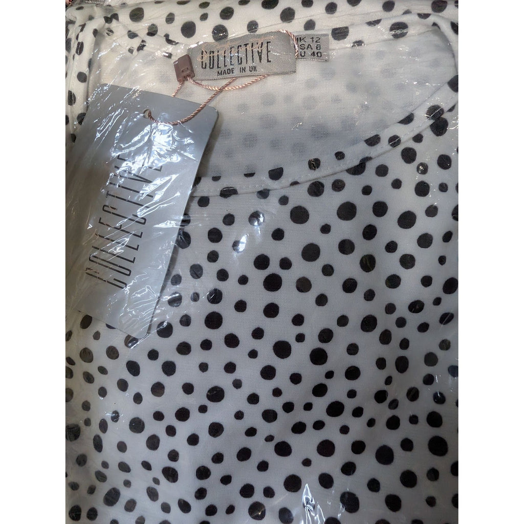 Street Collective Smock Dress Micro Polka Dot