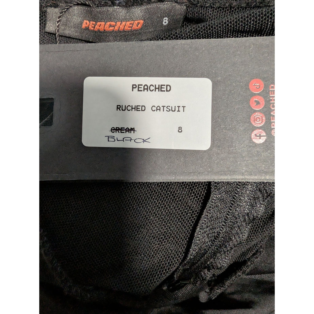Peached Ruched Catsuit UK 8
