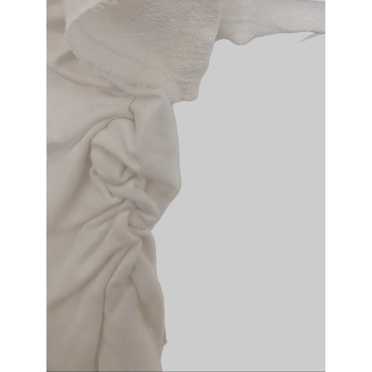 Peached Balloon Sleeve Cropped Sweat Small