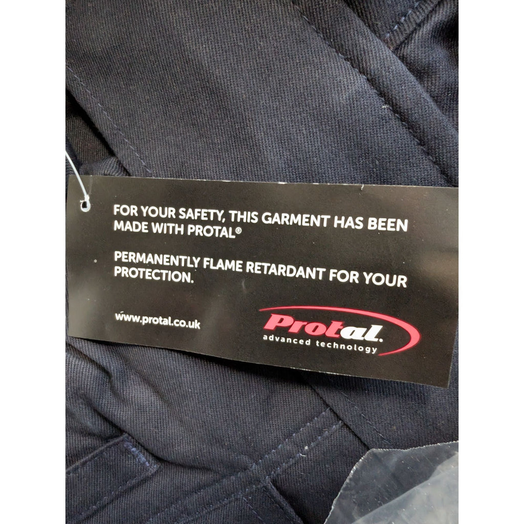 Strata Protal AT240 Flame Retardant/Anti Static Navy Padded Coverall Medium S