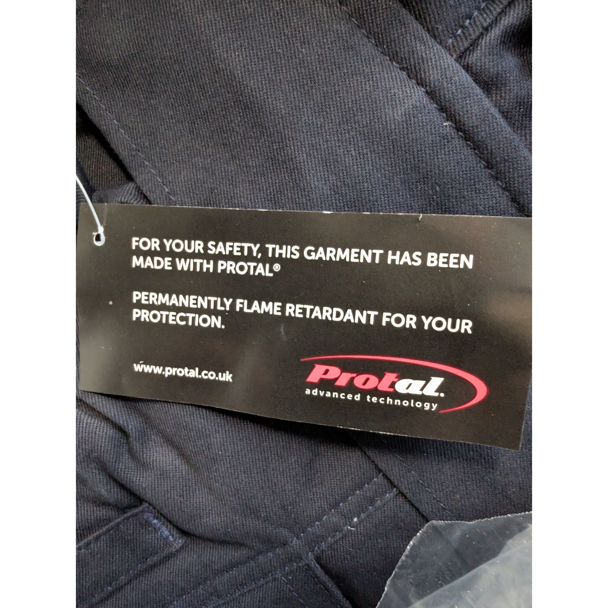 Strata Protal AT240 Flame Retardant/Anti Static Navy Padded Coverall Medium S