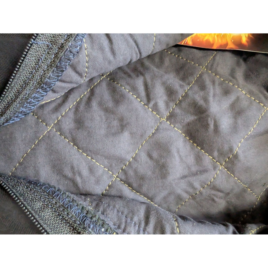 Strata Protal AT240 Flame Retardant/Anti Static Navy Padded Coverall Medium S