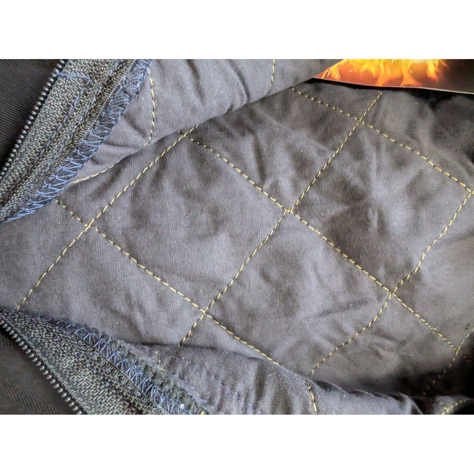 Strata Protal AT240 Flame Retardant/Anti Static Navy Padded Coverall Medium S