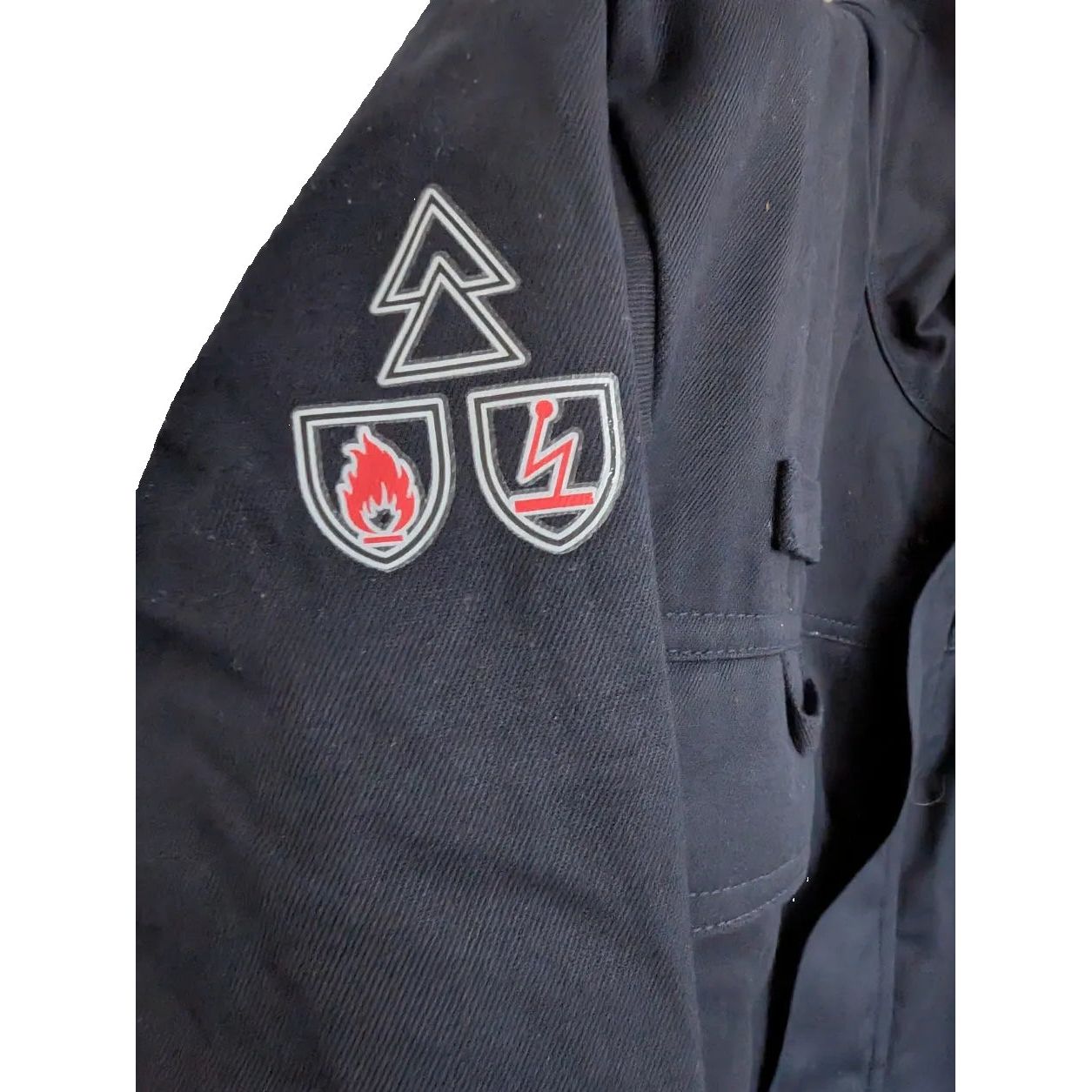 Strata Protal AT240 Flame Retardant/Anti Static Navy Padded Coverall Medium S