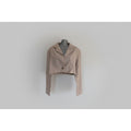 Pretty Little Thing Beige Cropped Jacket UK 16