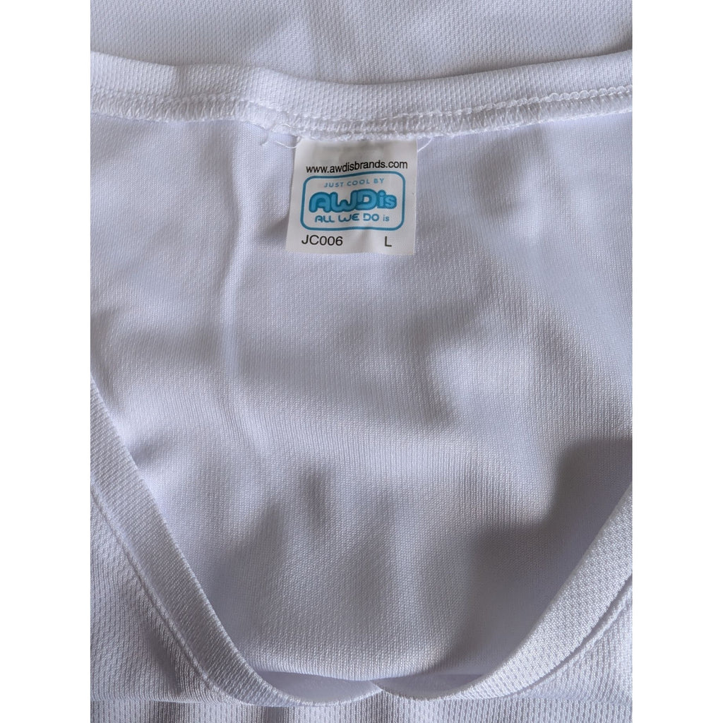 AWDis Cool Girlie V Neck Wicking T-Shirt White Large/14
