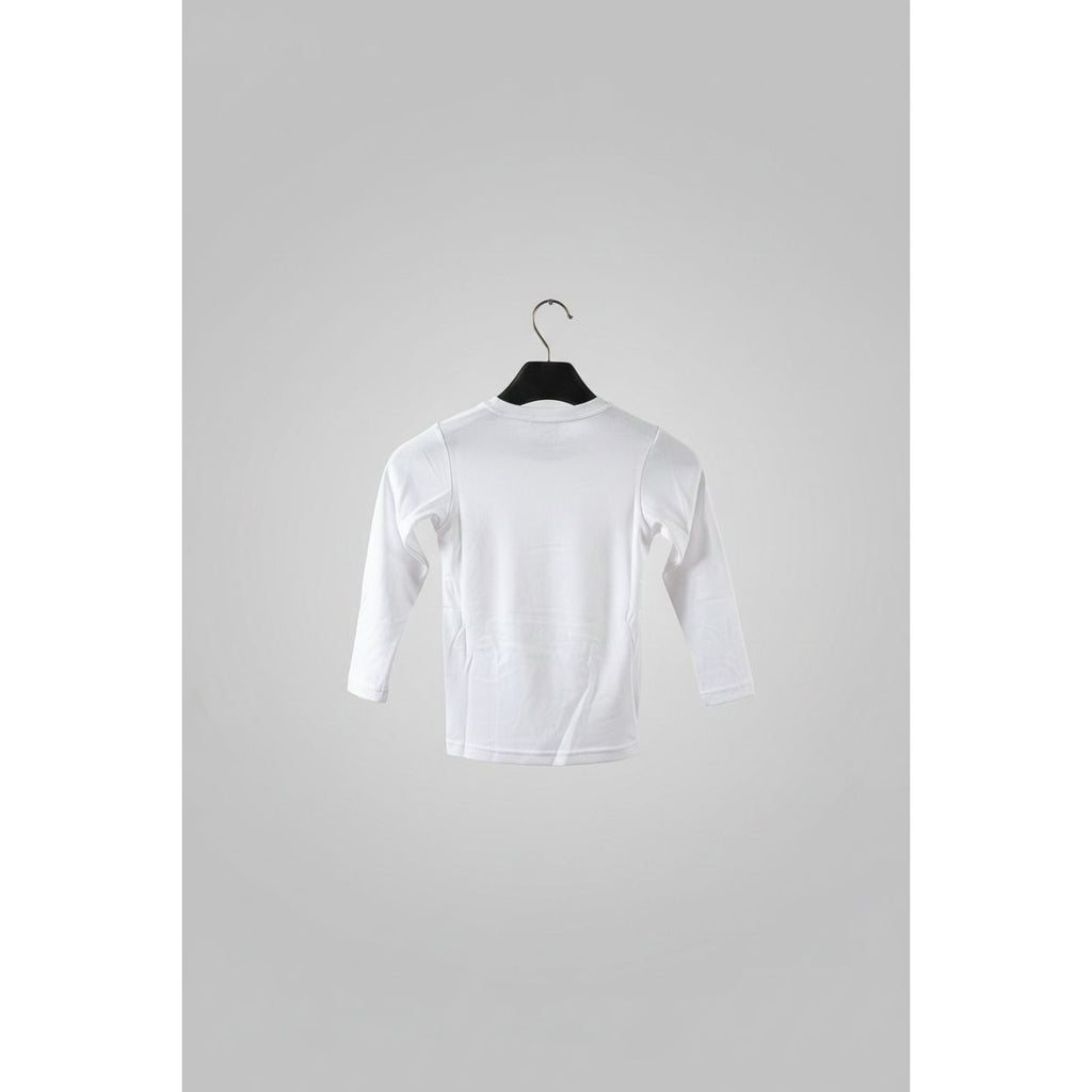 White long-sleeve shirt on a hanger