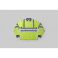 Aviator Long Sleeve High Vis Polo Shirt - Yellow/Grey XL