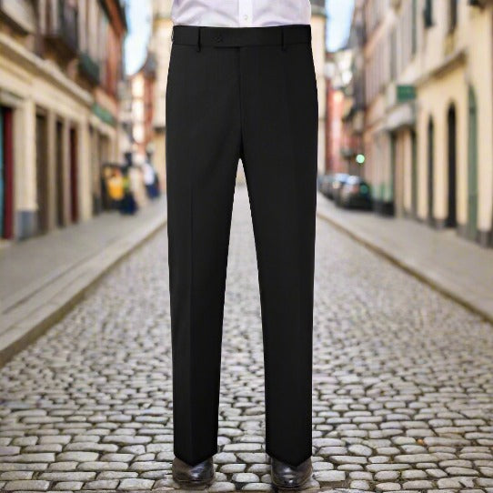 Mens Office/Driver/Smart Trousers CMTR01 - Black