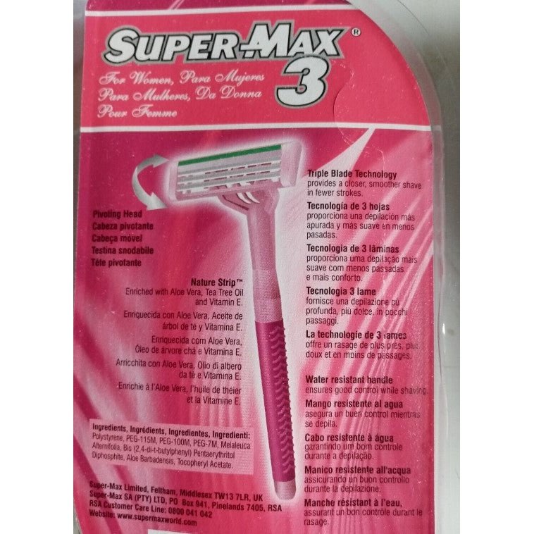 Supermax 3 Razors for Women - hightectrading.com