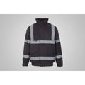 Create & Destroy Black Hi Vis Bomber Jacket
