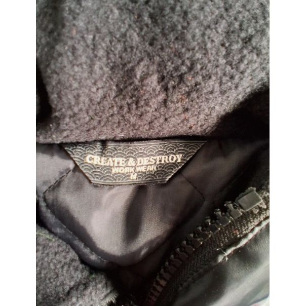 Create & Destroy Black Hi Vis Bomber Jacket