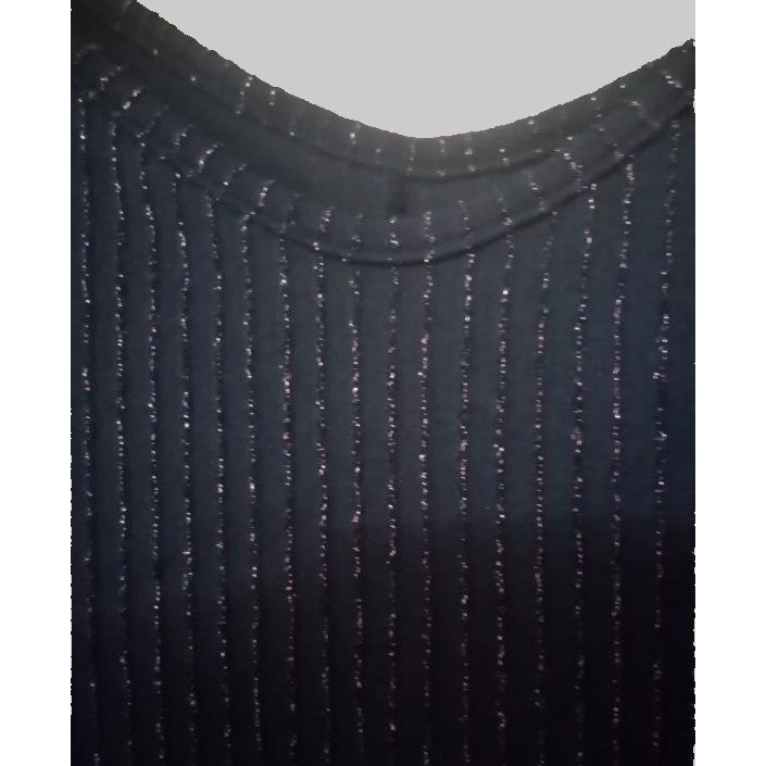 Close-up of a black textured garment with a white background