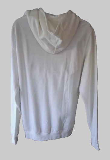 White hoodie on a mannequin 