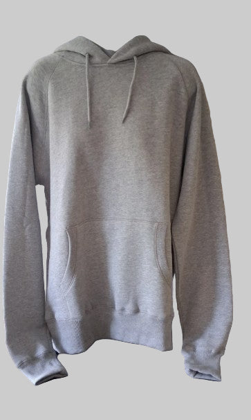 Gray hoodie on a mannequin 
