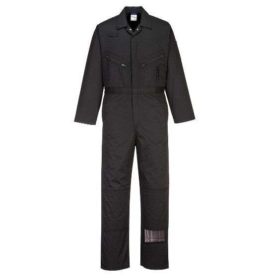 Portwest C815 - Black Coverall/Boilersuit XXXL