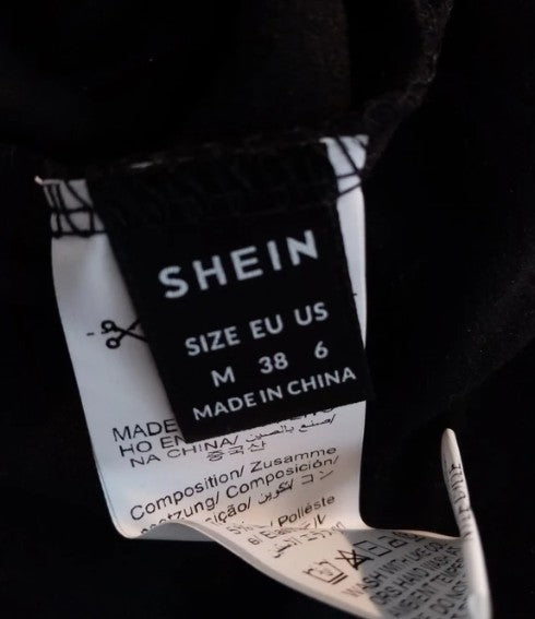 Black Polo Neck Top Medium