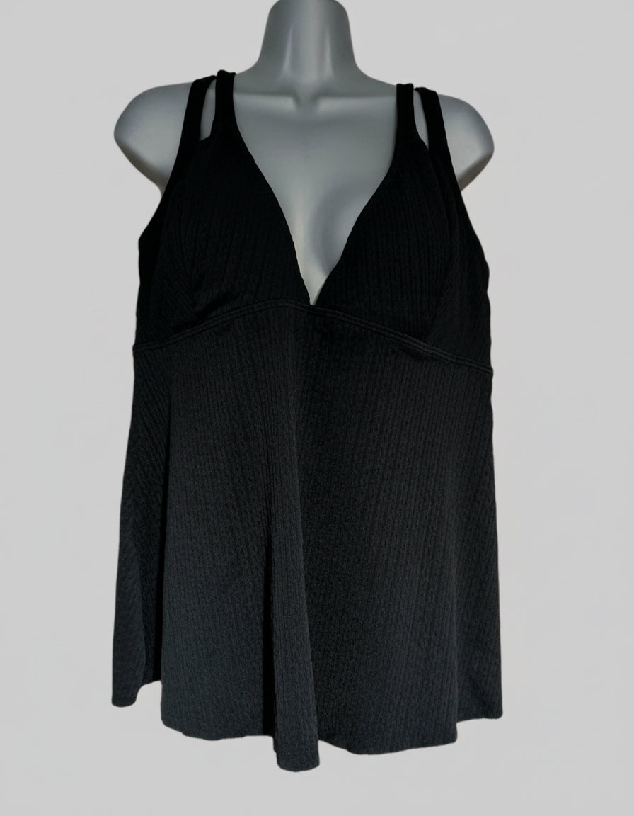 Black Tankini 2XL