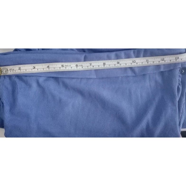 Light Blue Long Strapless Skinny Fit Dress M