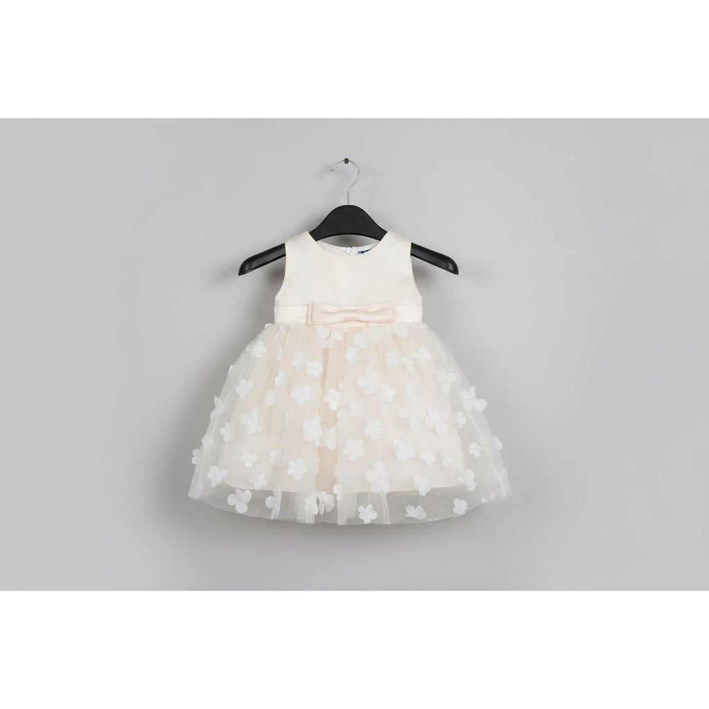 Girls Party Dress Cream 18-24mth