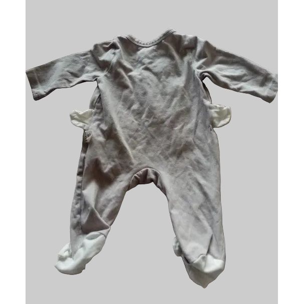 Newborn Grey Baby Elephant BabyGro 0-1month
