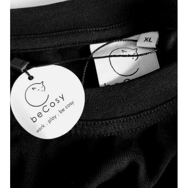 beCosy Short Sleeve T-Shirt Black XL