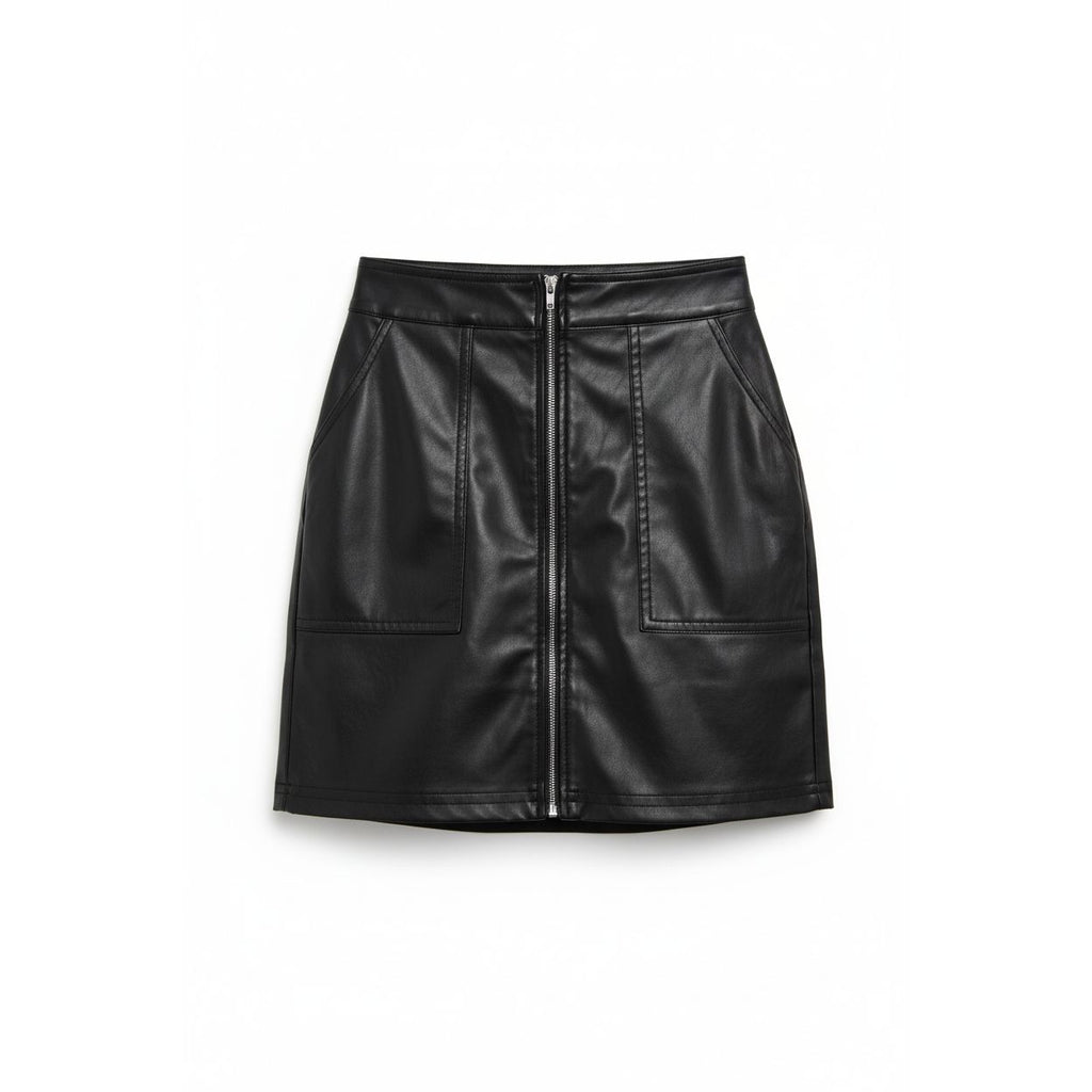 Ladies Leather Look Skirt Small