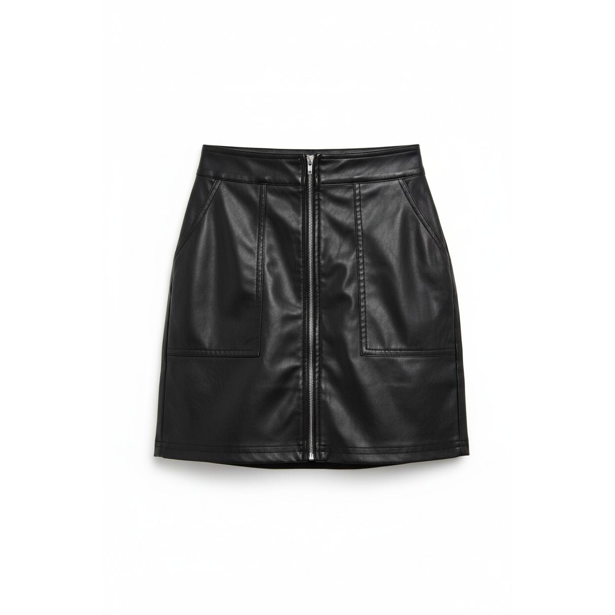 Ladies Leather Look Skirt Small