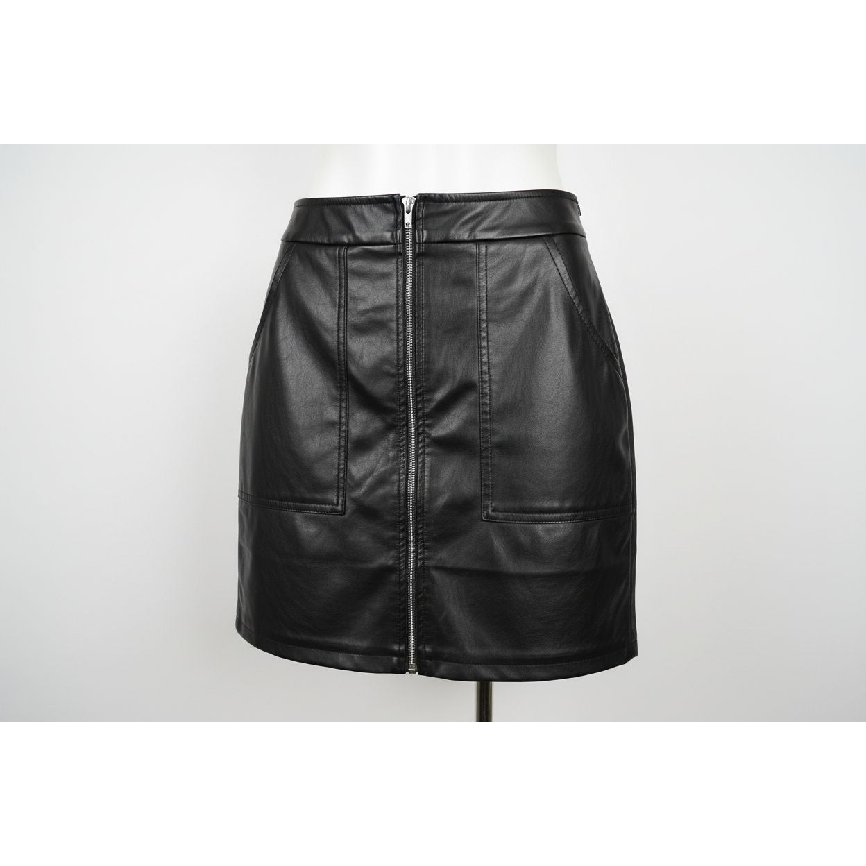 Ladies Leather Look Skirt Small