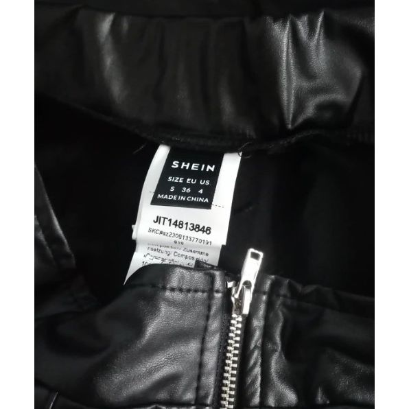 Ladies Leather Look Skirt Small