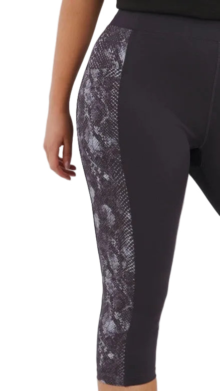 Active Snake Print Capri UK10