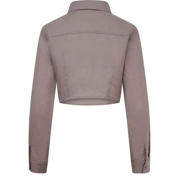 Balou Womens Cropped Shirt Grey