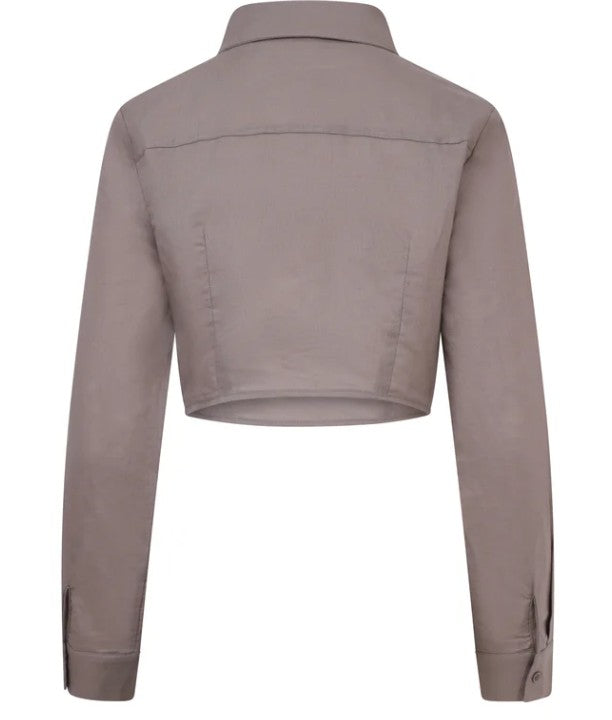 Balou Womens Cropped Shirt Grey