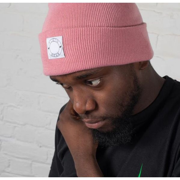Plain Bear Label Beanie Pink One Size