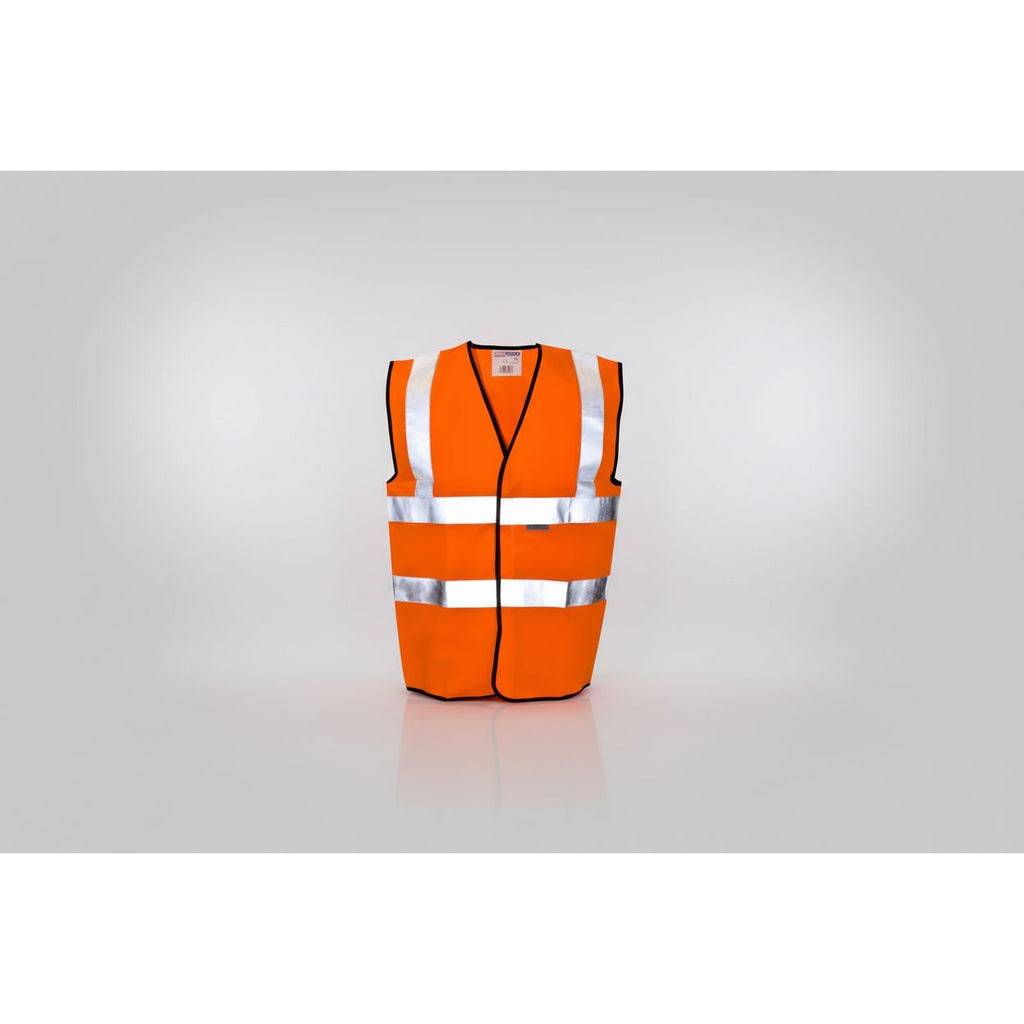 2 x ST Workwear Hi Vis Waistcoat 2 band and brace Orange - 4XL