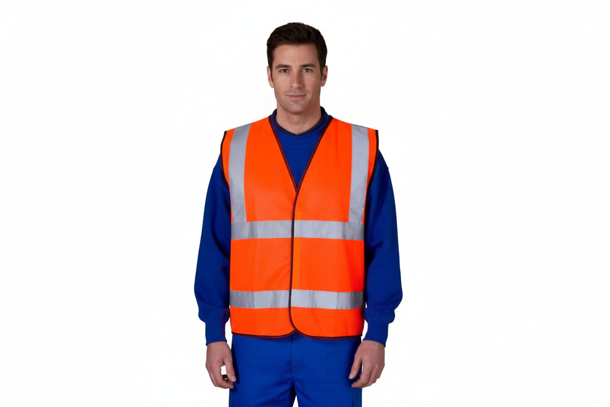 Beeswift Hi-vis Vest Orange 2 Band 2 Brace