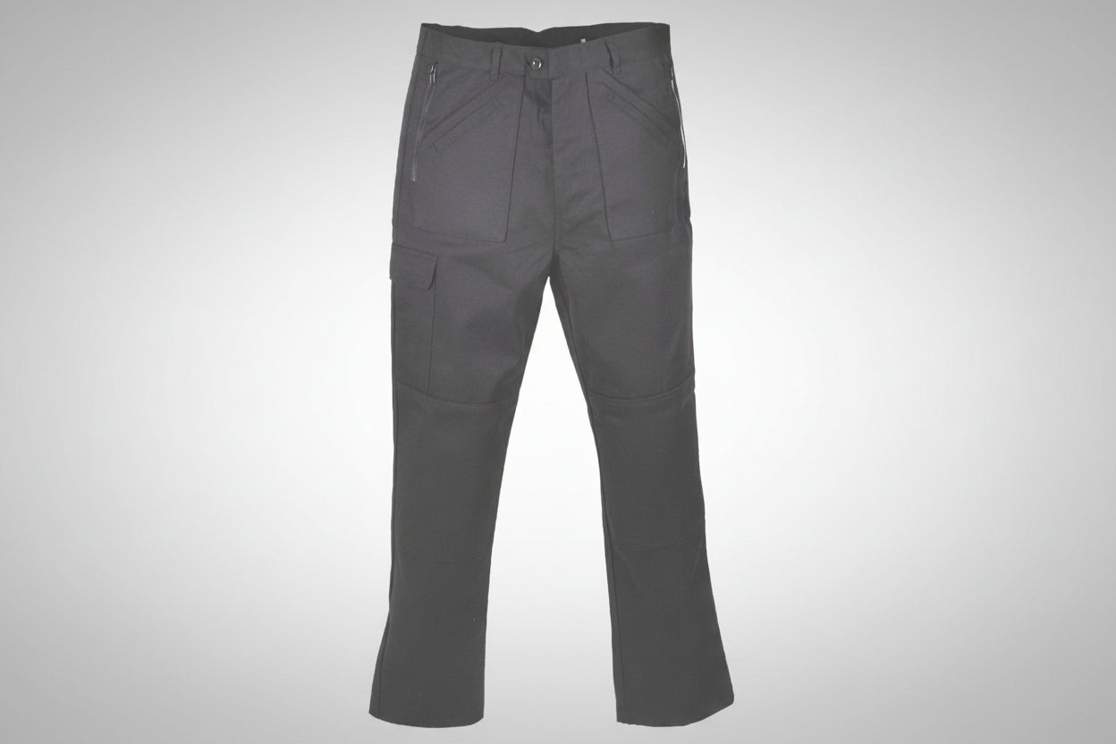 Black Action Trousers 30" Leg