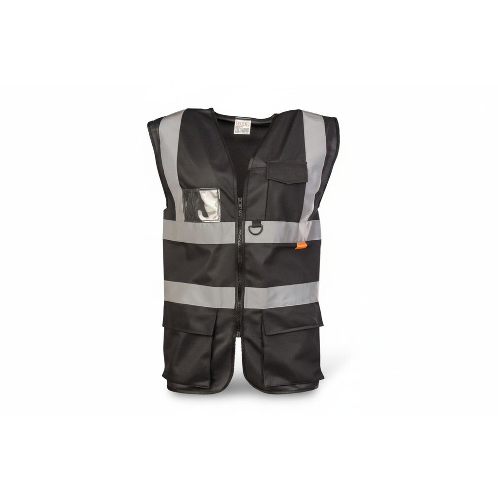 Black Superior Hi Vis Vests