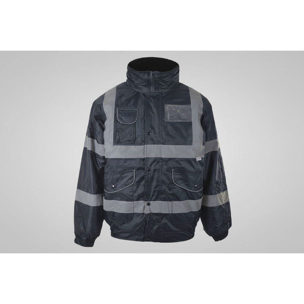 Navy Superior Padded Bomber Jacket