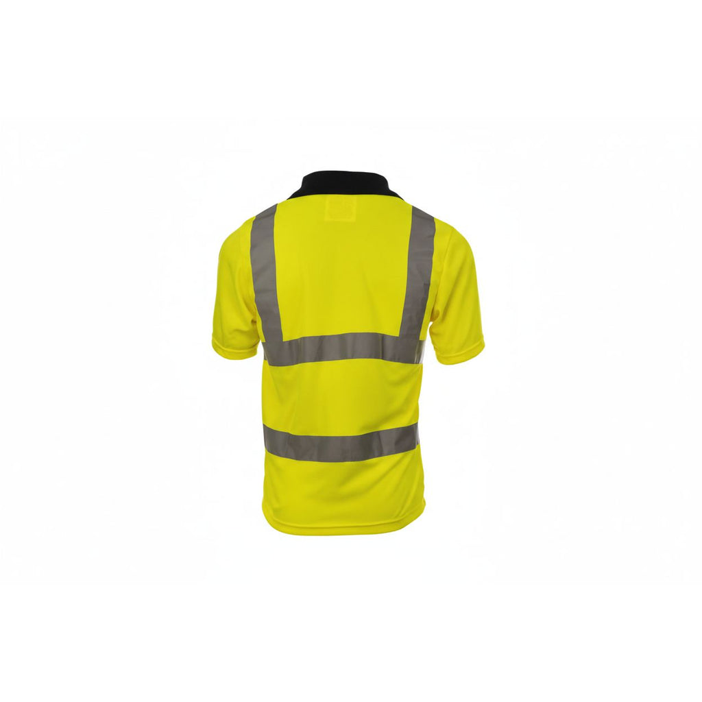 Solid Yellow Hi Vis Polo Shirt EN20471