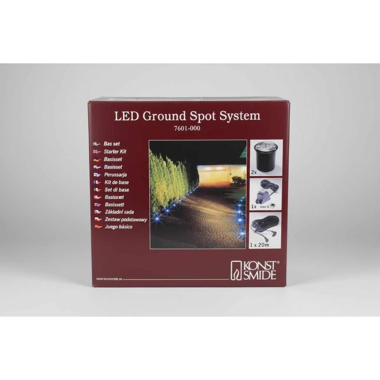 Konstsmide Effect 7601-000EE LED Ground Spot Starter Kit