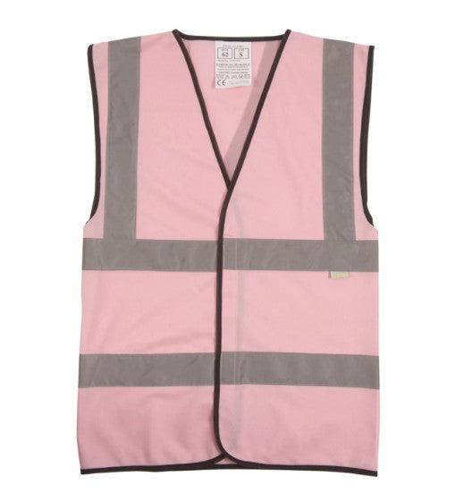 Light Pink Hi Vis Vest XL
