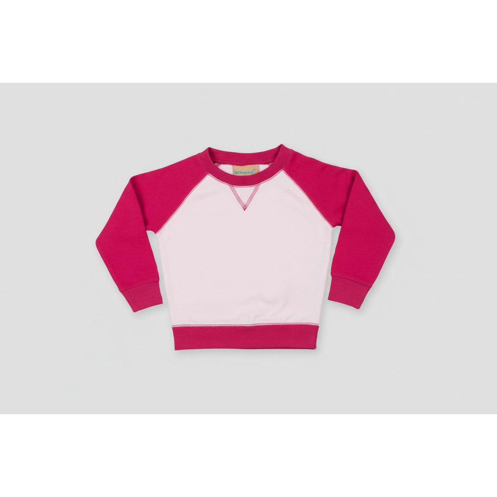 Larkwood Raglan Contrast Sweatshirt 12/18 months
