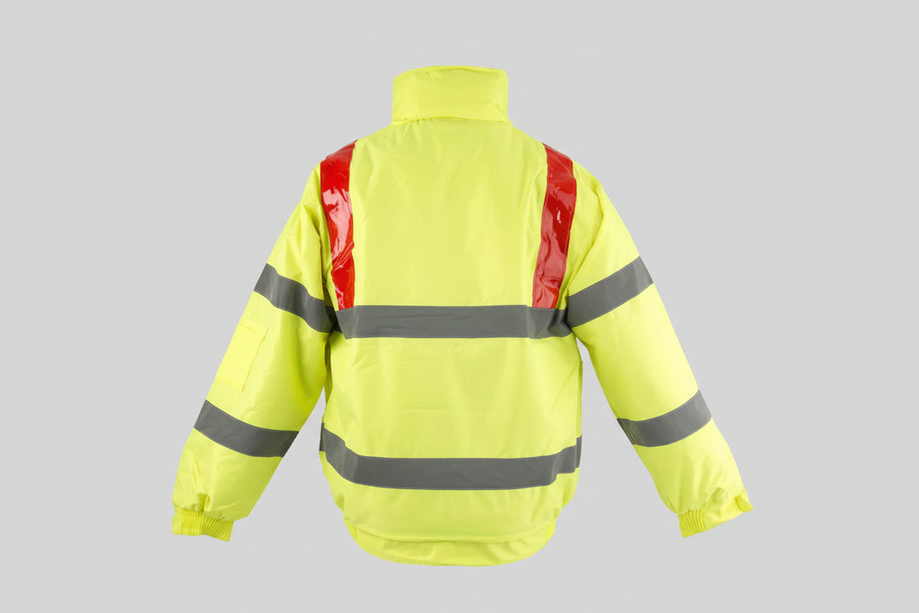 Red Brace Padded Bomber Jacket EN20471