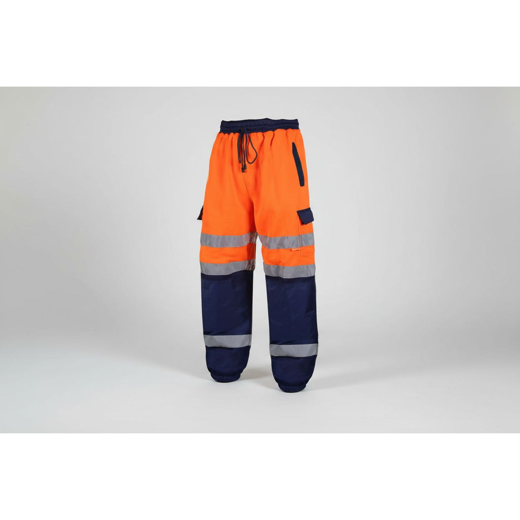 Orange & Navy Superior Hi Vis Joggers Not EN20471