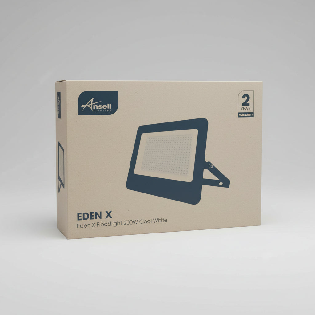 Ansell Eden 200w LED Flood Light Cool White 4000K