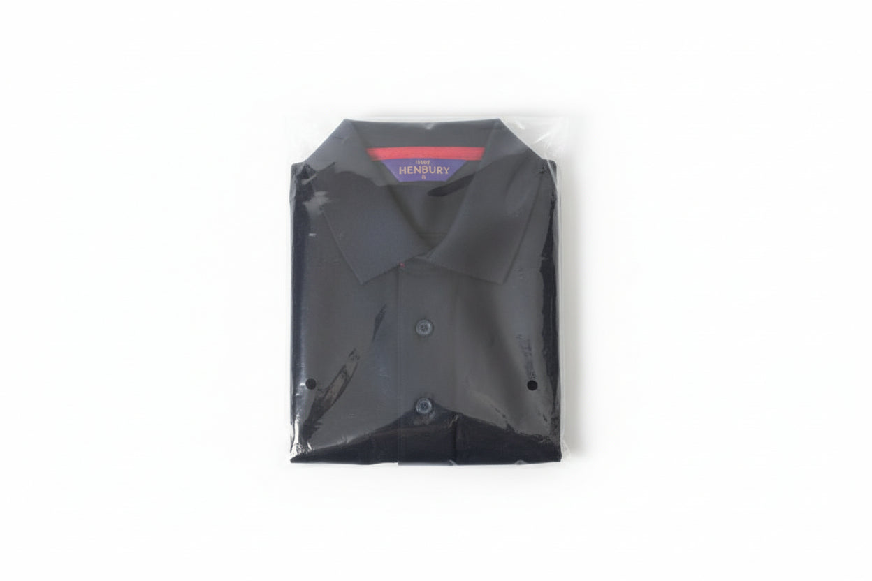 Henbury Navy Polo H410