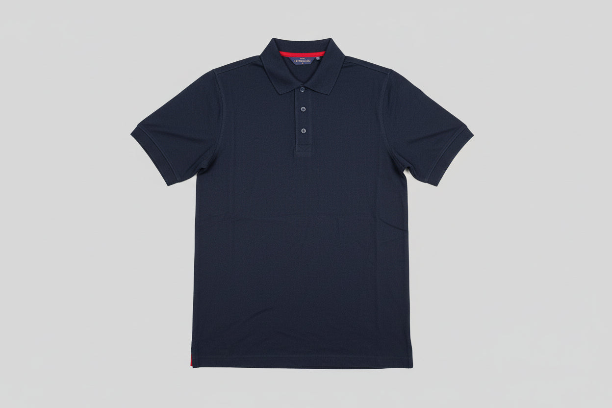 Henbury Navy Polo H410